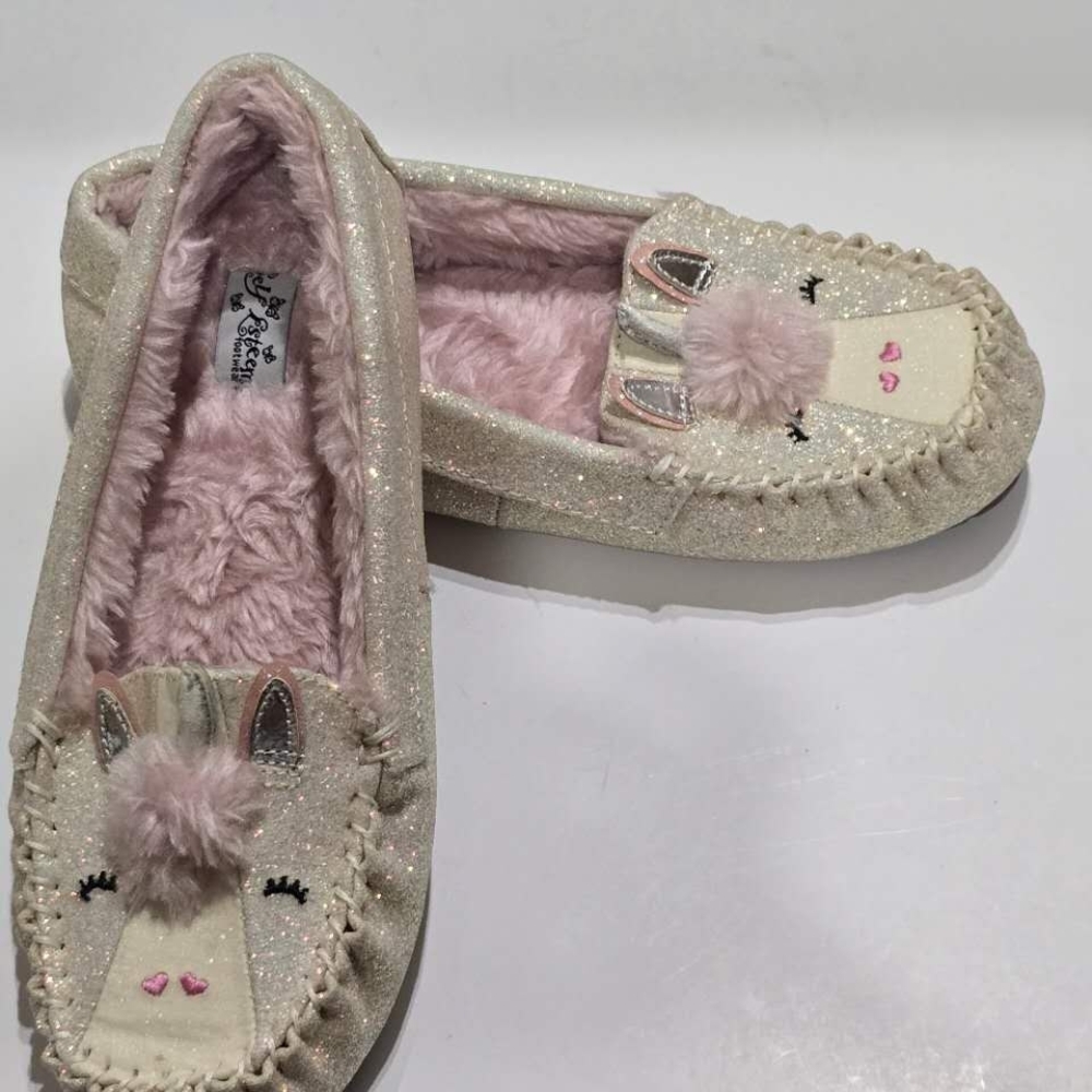Twinkle Moccasin Pink Unicorn Slipper